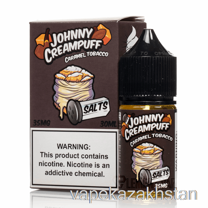 Vape Disposable Caramel Tobacco - Johnny Creampuff Salts - 30mL 35mg
